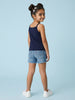 Nautinati Girls' 100% Cotton Pack of 3 Solid Essentials Camisoles