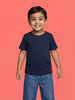 Nautinati Boys' 100% Cotton Pack of 2 Solid & Striped Essentials Crew Neck T-shirts