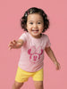 Nautinati Baby Girls Minnie Mouse Printed Regular Fit Round Neck T-shirt and Shorts Set