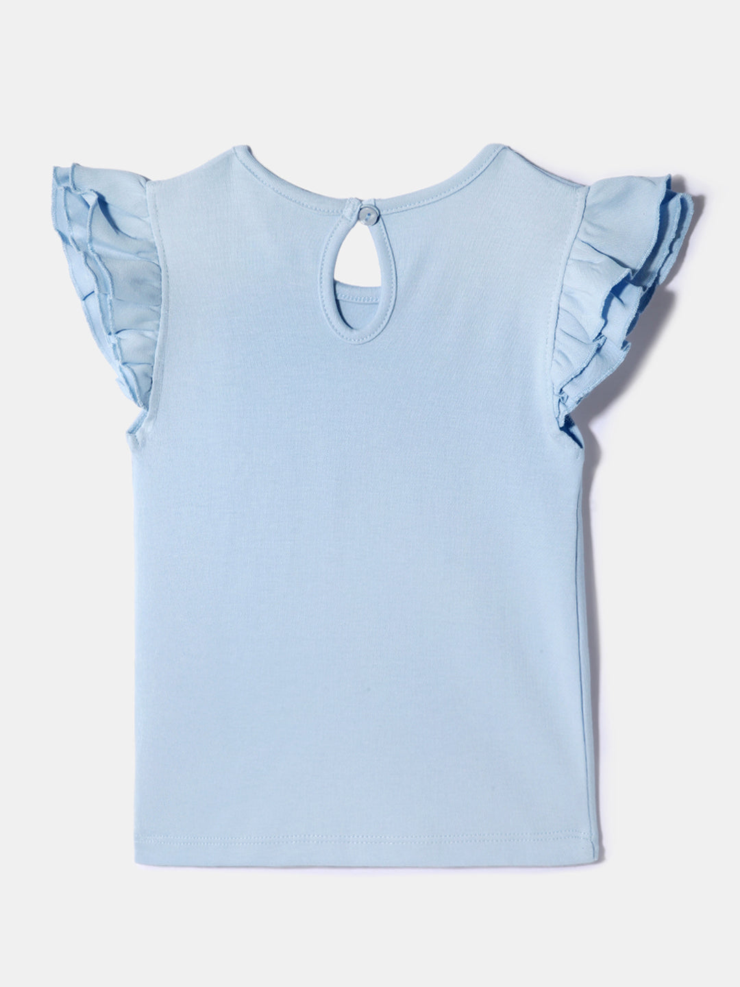 Nautinati Girls' 100% Cotton Printed Tops | Pack of 2 | Age 0 - 2 Years
