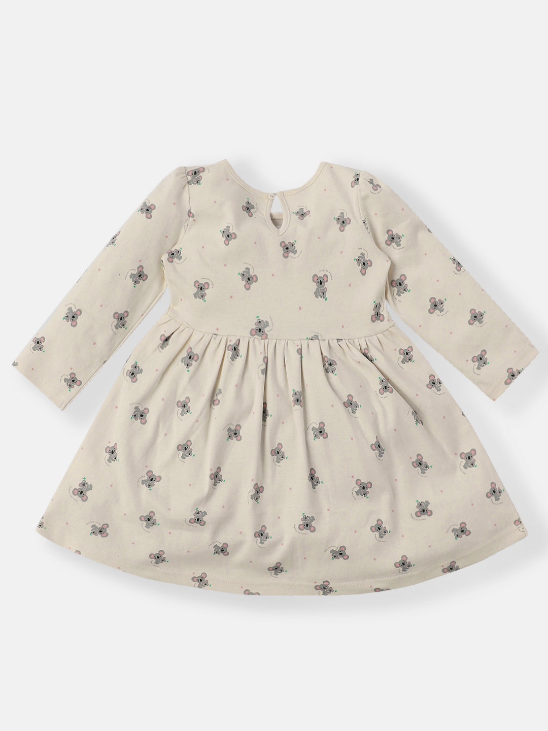 Nautinati Infants Mouse Print Soft Cotton Pack of 2 Dresses