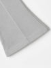 Nautinati Grey Cotton Lycra Rib Fitted & Flared Leggings For Girls