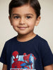 Nautinati Boys Pure Cotton Pack of 2 Marvel Spiderman Printed Crew Neck T-shirts