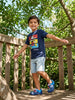 Nautinati Boys' 100% Cotton Crew Neck Disney Mickey Mouse Placement Print T-shirt