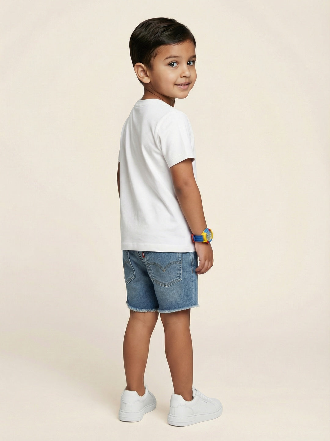 Nautinati Boys' 100% Cotton Pack of 2 Solid Essentials Crew Neck T-shirts