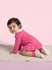 Nautinati Baby Girls Oopsie Daisy Sweatshirt Frock with Peter Pan Collar