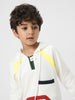 Boys Colourful Hooded Sweatshirt With Placket Detail