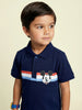Nautinati Boys' 100% Cotton Disney Mickey Mouse Graphic & Striped Polo T-shirt