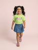 Nautinati Girls' 100% Cotton Disney Minnie & Daisy Front & Back Print Oversized T-shirt