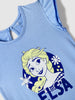 Nautinati Pink & Blue Frozen Print T-shirts for Girls