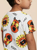 Nautinati Boys' Cotton All-over Animal Printed T-shirt Pack of 3