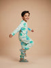Nautinati Boys Pure Cotton Dinosaur Printed T-shirt with Joggers Night Suit