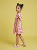 Nautinati Girls Minnie Mouse Printed Regular Fit Round Neck T-shirt and Skirt Co-ord Set