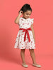Nautinati Girls' 100% Cotton Valentine's Day Theme Pet Dogs All-over Print Shirt Dress with Peter Pan Collar