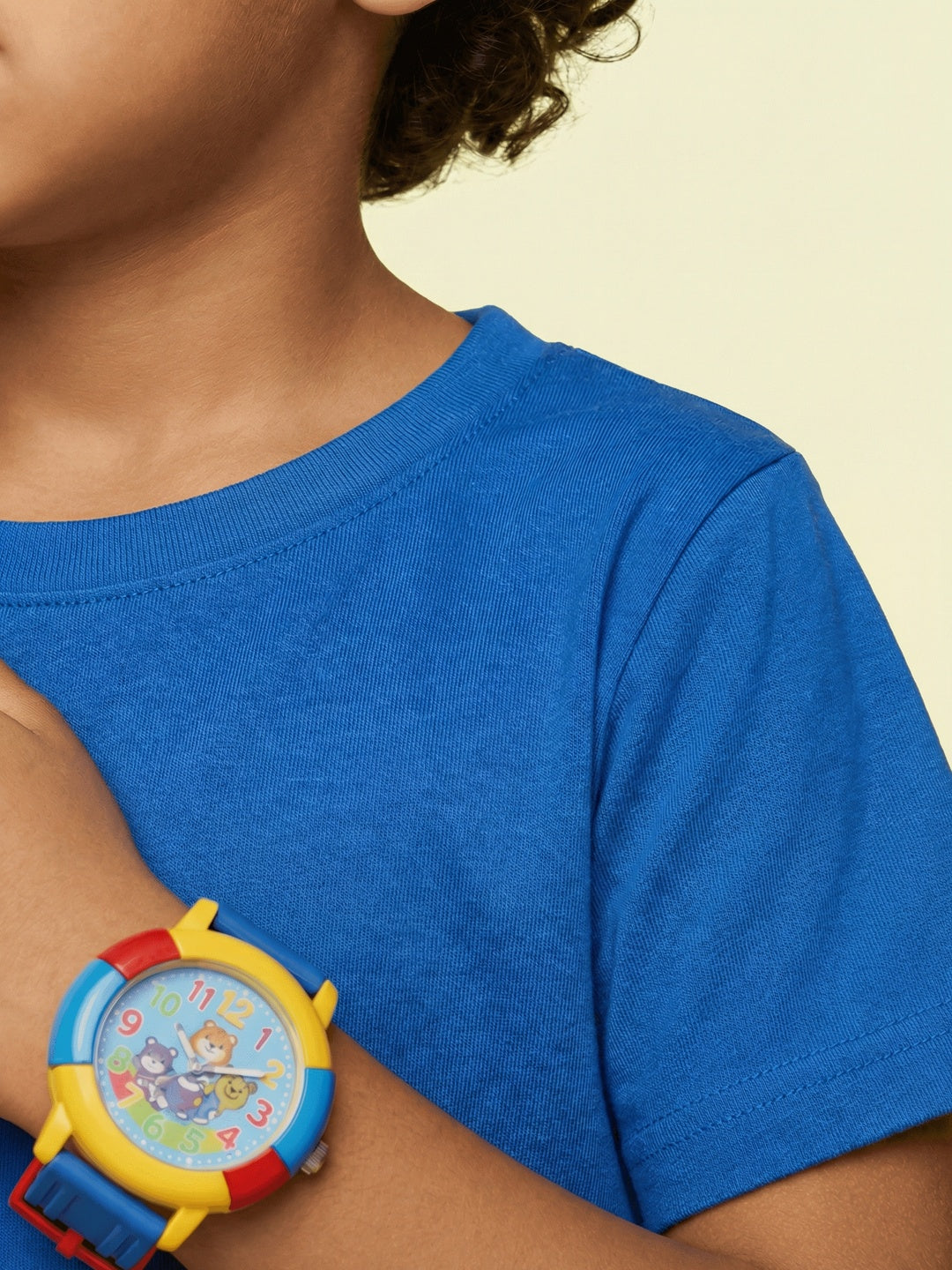 Nautinati Boys' 100% Cotton Pack of 2 Solid Essentials Crew Neck T-shirts