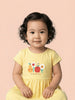 Nautinati Baby Girls' 100% Cotton Pack of 2 Tropical-theme Floral, Fruit Graphic Print Dresses