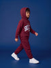Nautinati Boys Embroided Oversized Varsity Hoodie and Jogger Set