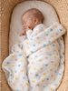 Nautinati Baby Girls' Muslin 100% Cotton Pack of 2 All-over Print Woven Swaddles