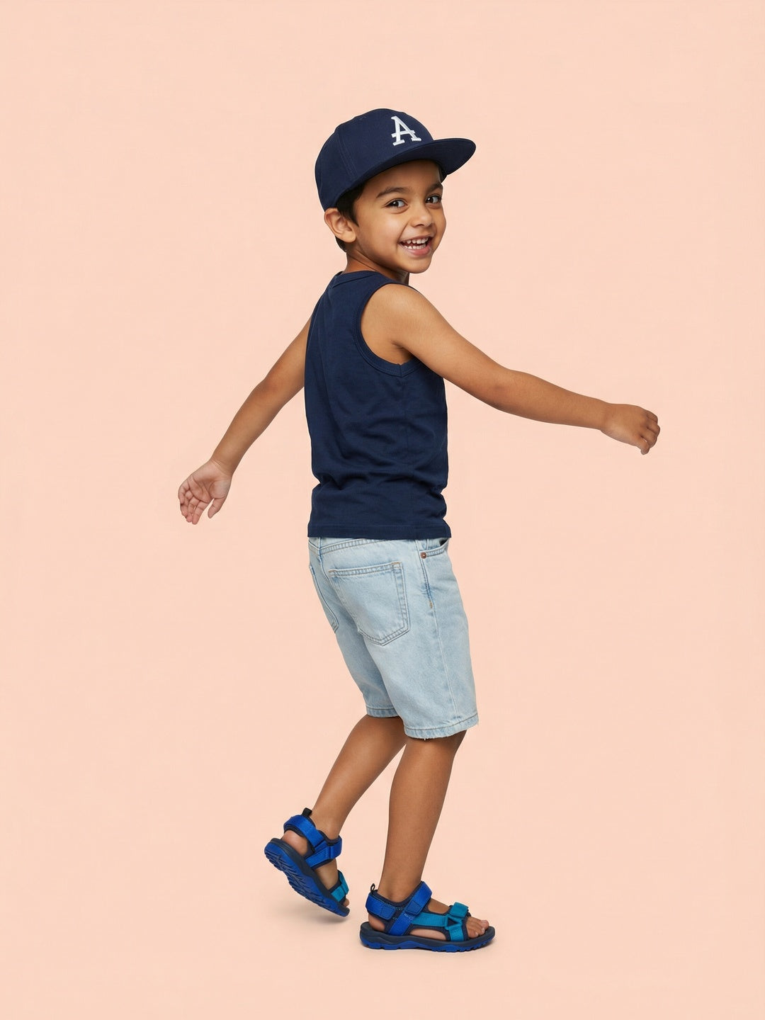 Nautinati Boys' 100% Cotton Pack of 2 Solid Essentials Vests