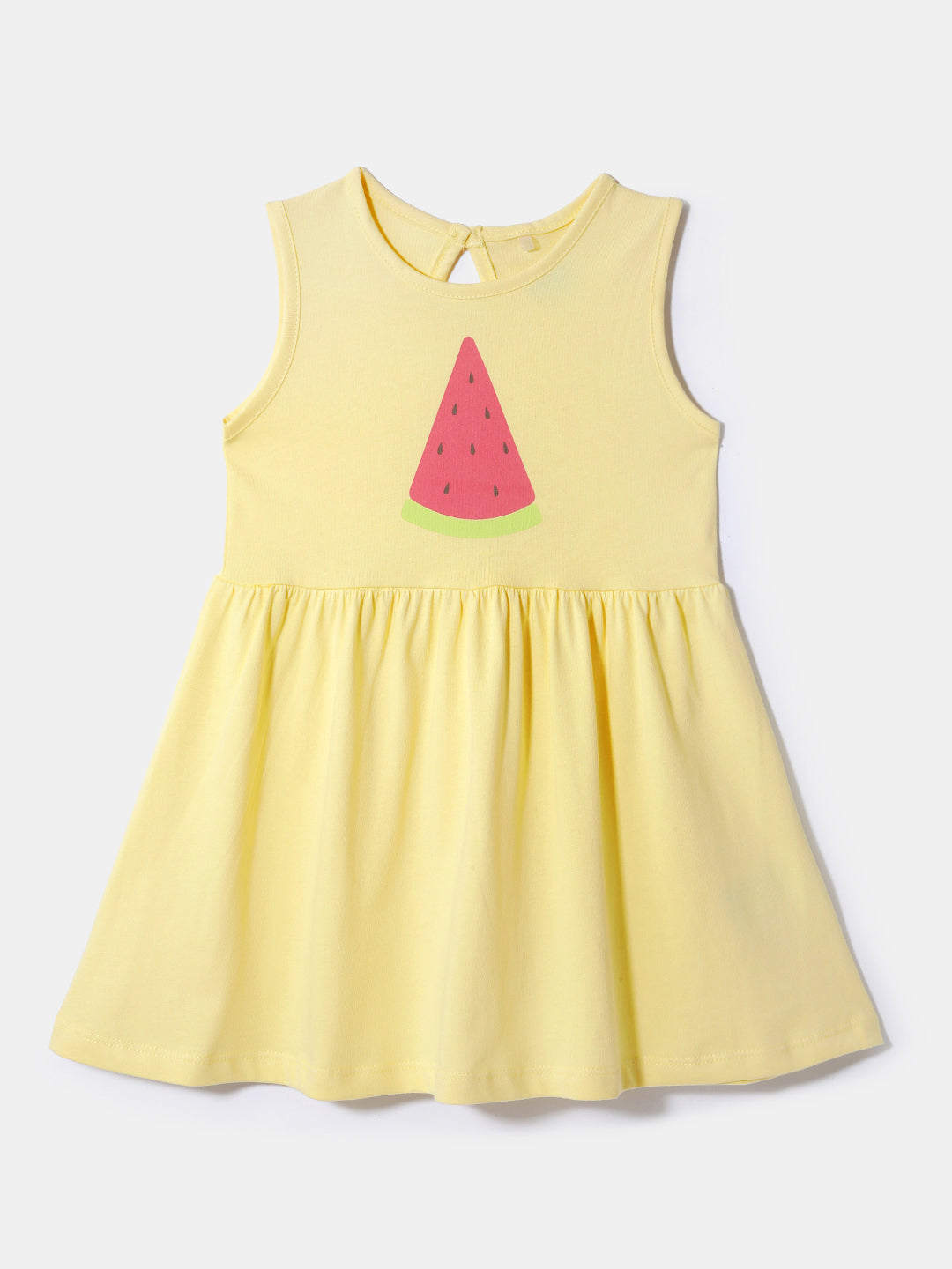 Nautinati Girls' Cotton Printed Dresses | Pack of 2 | Age 0 - 2 Years