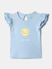 Nautinati Girls' 100% Cotton Printed Tops | Pack of 2 | Age 0 - 2 Years