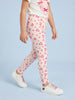 Nautinati Girls' 100% Cotton Pack of 2 Solid & All-over Animal Print Regular Fit Leggings