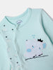 Nautinati Baby Blue Printed 7 Pieces Gift Set for Infant Boys