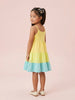 Nautinati Girls Graphic Printed Regular Fit Tank Style Sleeveless Tiered Dress