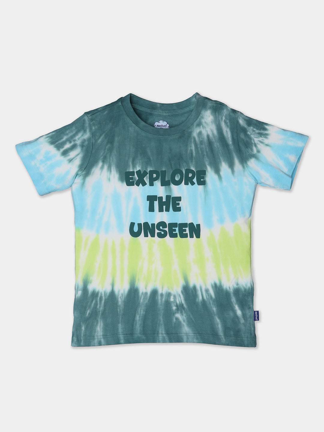 Nautinati Tie and Dye Multicolour Cotton T-shirt and Shorts Set for Boys