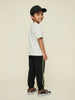 Nautinati Boys’ 100% Cotton Black Gamer Graphic Joggers with Contrast Piping