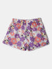 Nautinati Purple Printed Top and Shorts Set for Girls