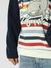 Boys Striped Drop Shoulder Winter Sweatshirt