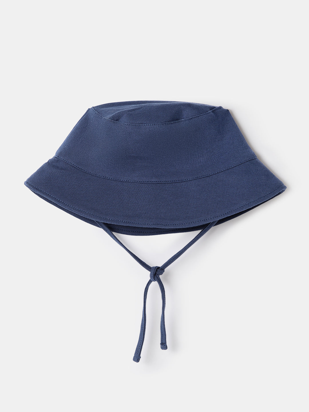 Nautinati Blue Colourblocked and Bear Print  T-shirt and Shorts Set With Bucket Hat for Boys