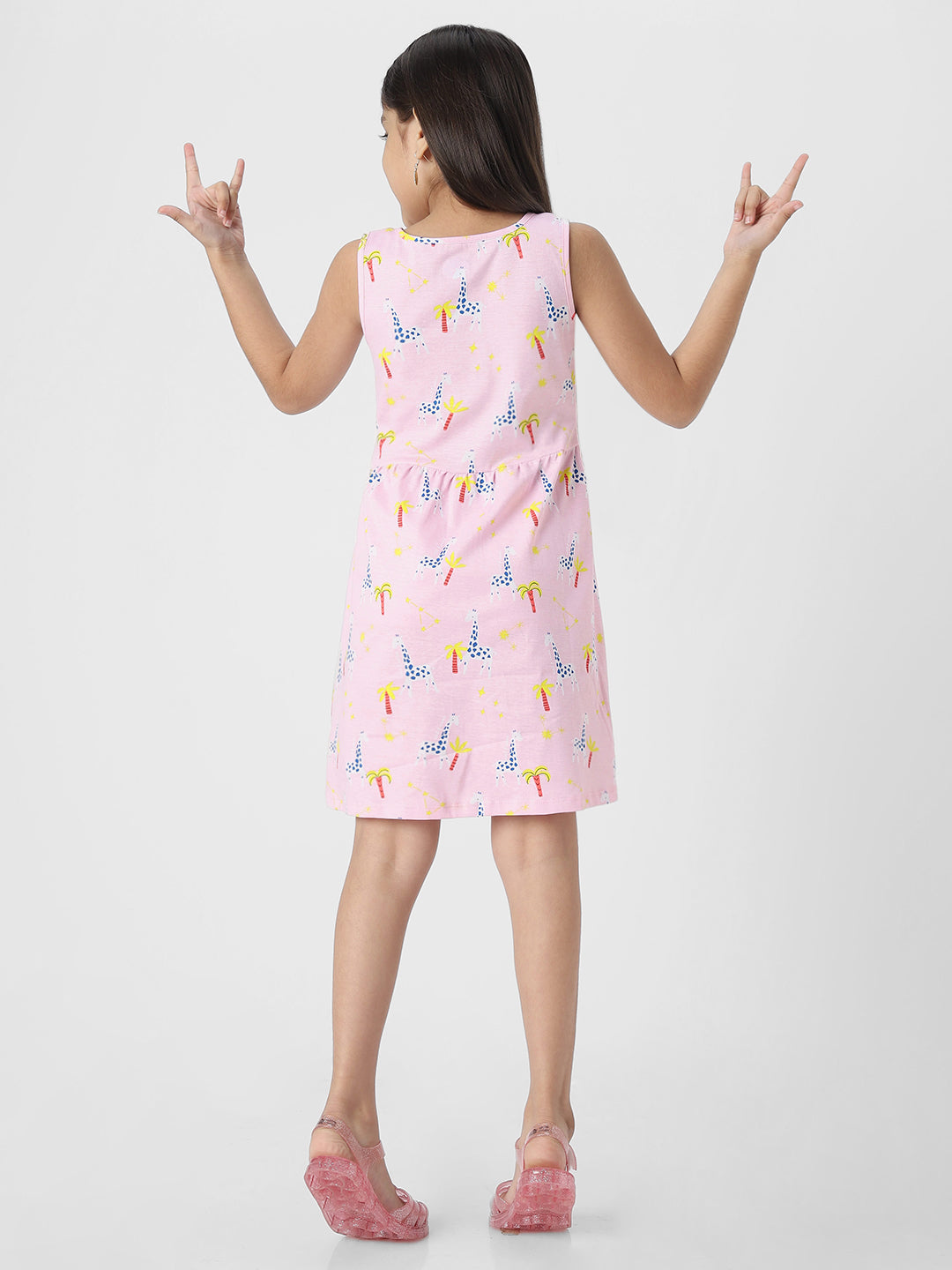 Nauti Nati Conversational Printed Fit  Flare Dress