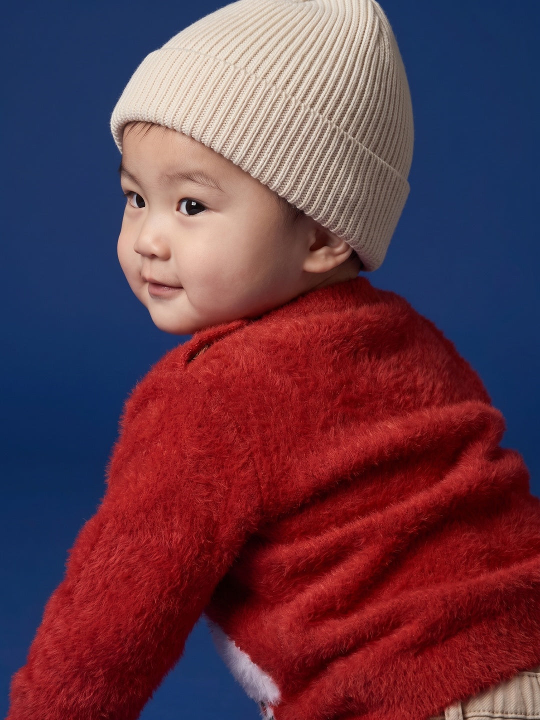 Nautinati Baby Boys Polar Bear Fuzzy Sweater, Age 3 Months -2 Years