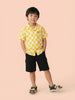 Nautinati Boys Pure Cotton Checkerboard Print Oversized Resort Shirt