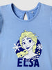 Nautinati Pink & Blue Frozen Print T-shirts for Girls