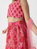 Nautinati Girls’ Choli and Ghagra Set with Dupatta | Cotton Lehenga Set for Girls | Party Wear Set for Girls