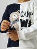 Boys Colourblocked Chest Print Sweatshirt