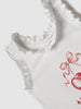 Nautinati Pink & White Graphic Printed T-shirts and Chequered Shorts for Infant Girls