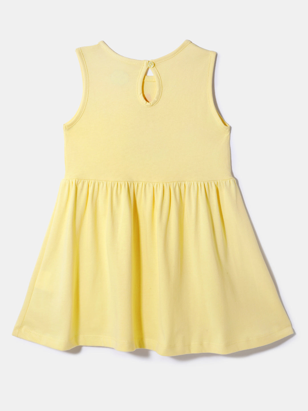 Nautinati Girls' Cotton Printed Dresses | Pack of 2 | Age 0 - 2 Years