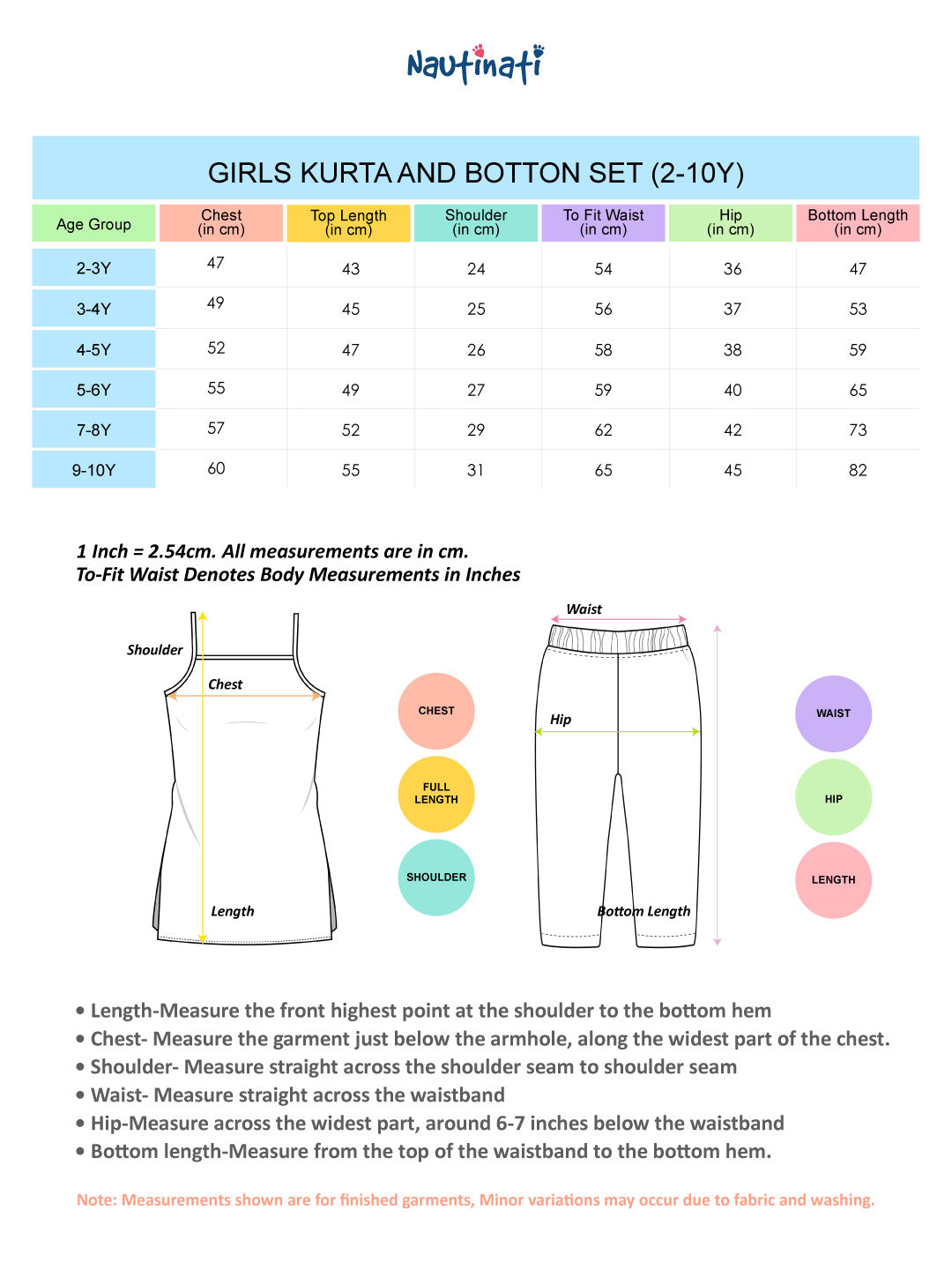 Nautinati Girls' Cotton Blend Woven Festive Floral Hem Printed Strappy A-line Kurti with Wide-leg Bottoms