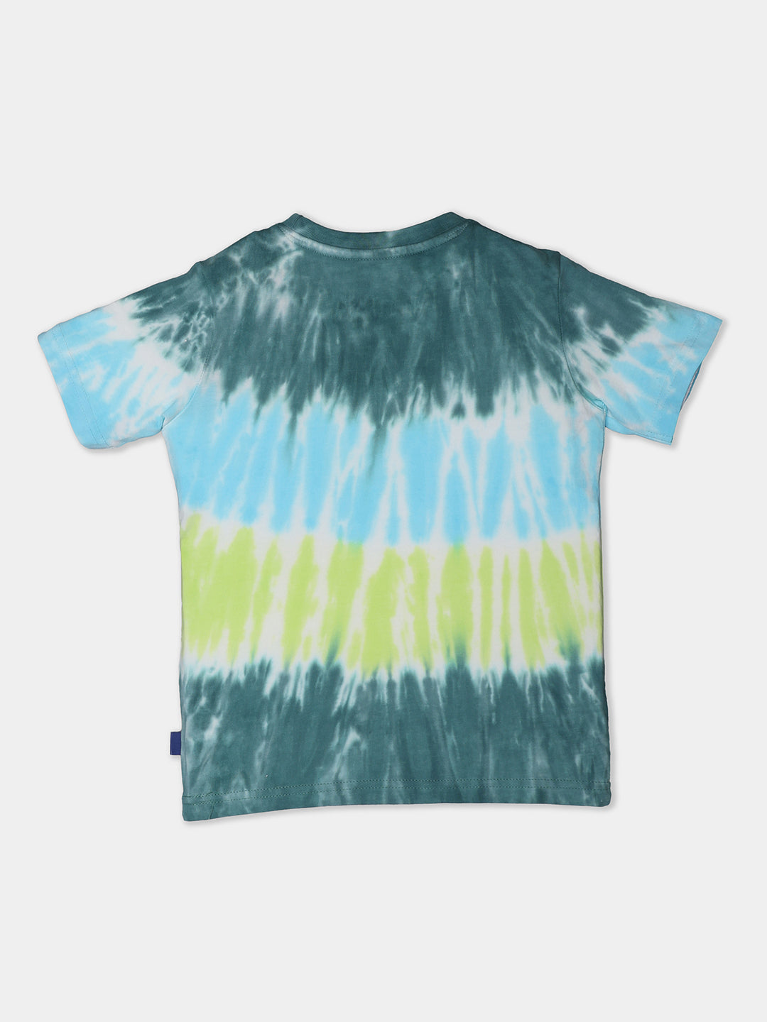 Nautinati Tie and Dye Multicolour Cotton T-shirt and Shorts Set for Boys