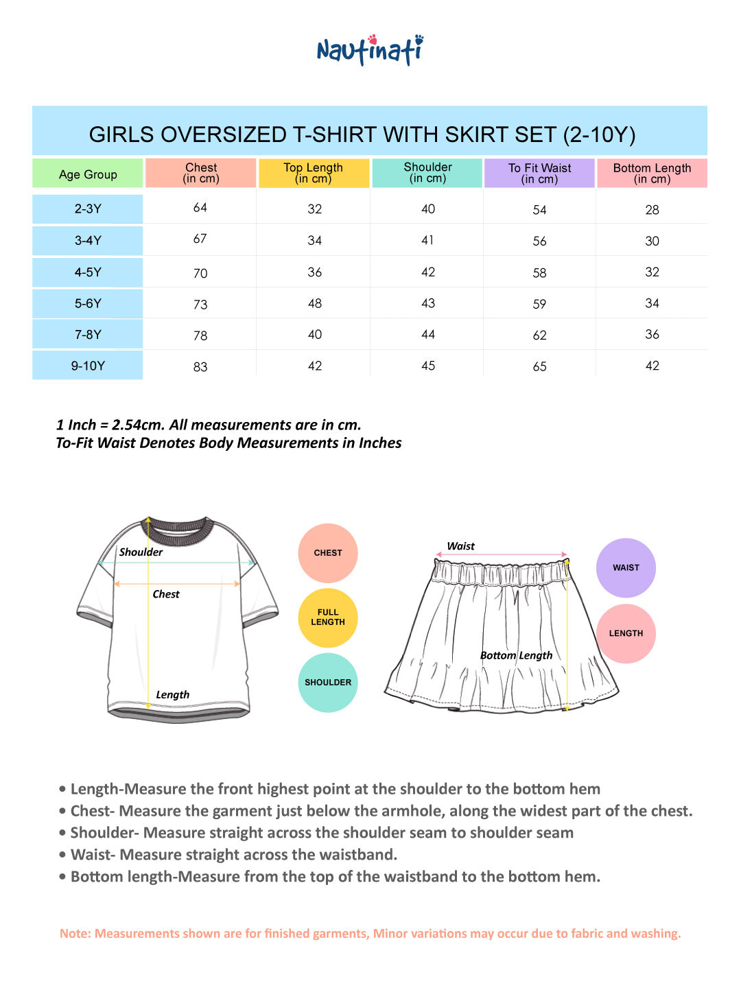 Nautinati Girls Minnie Mouse Printed Regular Fit Round Neck T-shirt and Skirt Co-ord Set