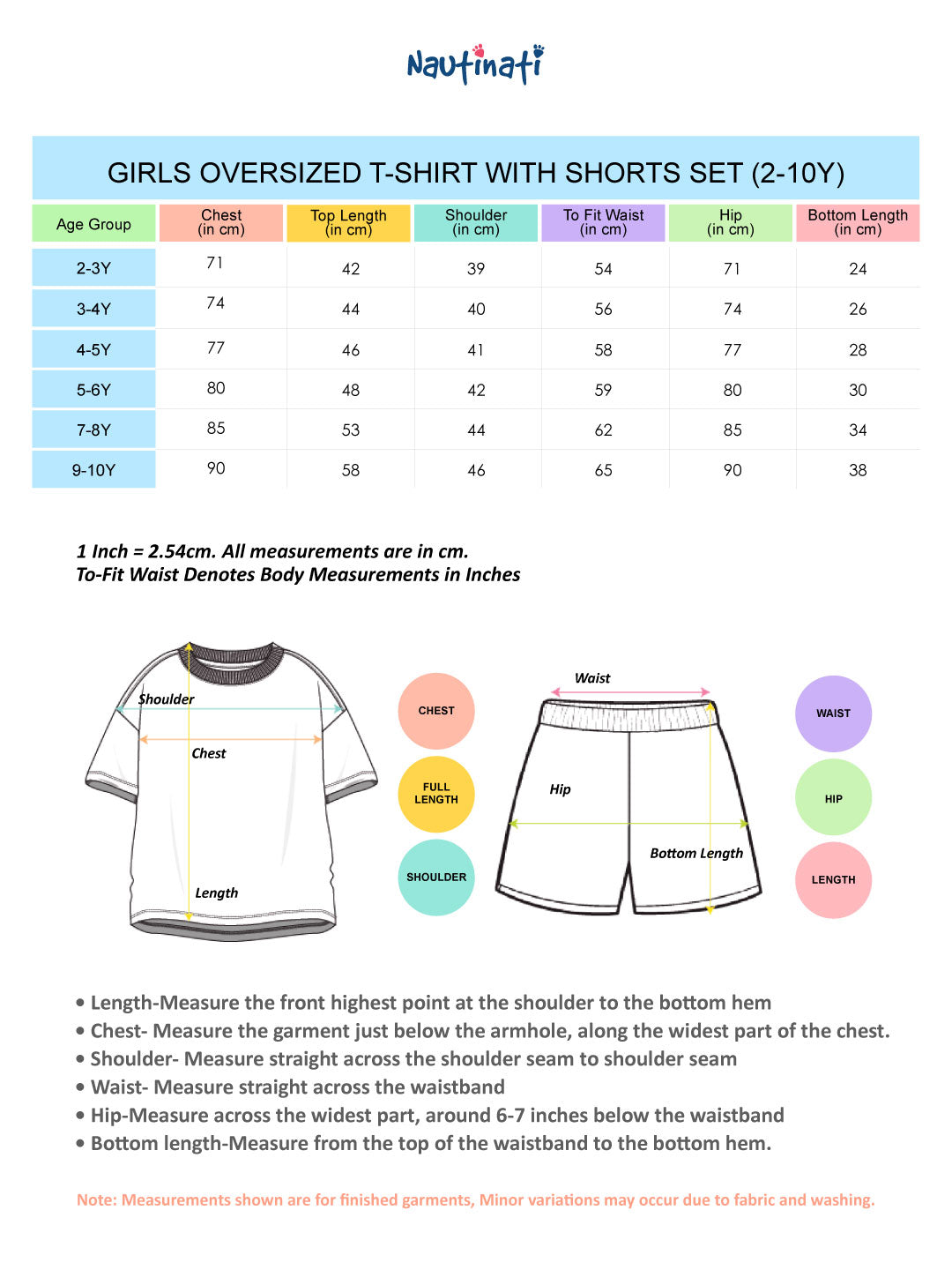Nautinati Girls Pink Cotton Cowgirl Print Oversized Fit Crew Neck T-shirt and Elasticated Shorts Clothing Set