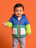 Nautinati Baby Boys Regular Fit Hooded Colourblock Puffer Jacket with Front Zip