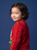 Nautinati Baby Girls Puppy Knit Relaxed Fit Pom Pom Sweater