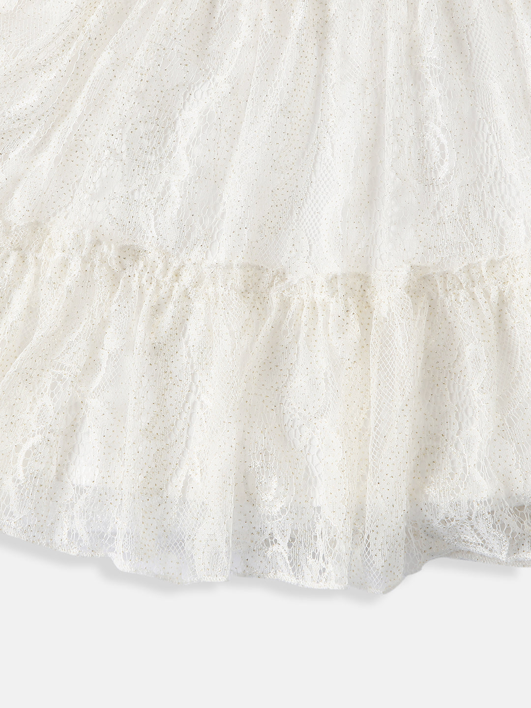 Nautinati Girls Tiered Lace Party Frock