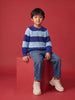 Nautinati Boys Relaxed Fit Chunky Knit Striped Sweater