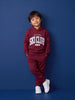 Nautinati Boys Embroided Oversized Varsity Hoodie and Jogger Set
